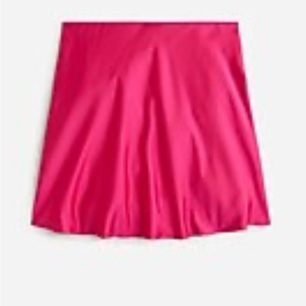 J crew satin hot pink mini skirt Gwen skirt sweet fuschia